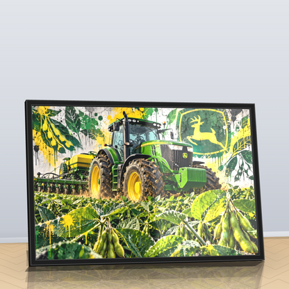 Quadro Trator Jonh Deere Stret Art