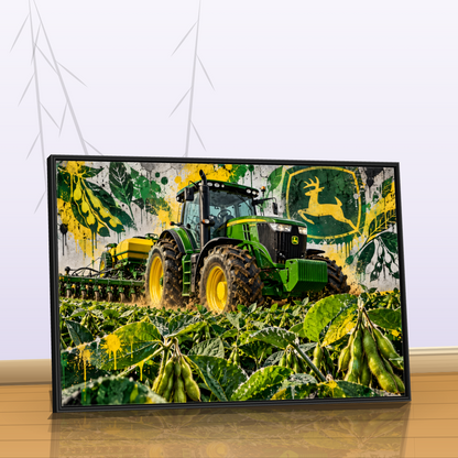 Quadro Trator Jonh Deere Stret Art