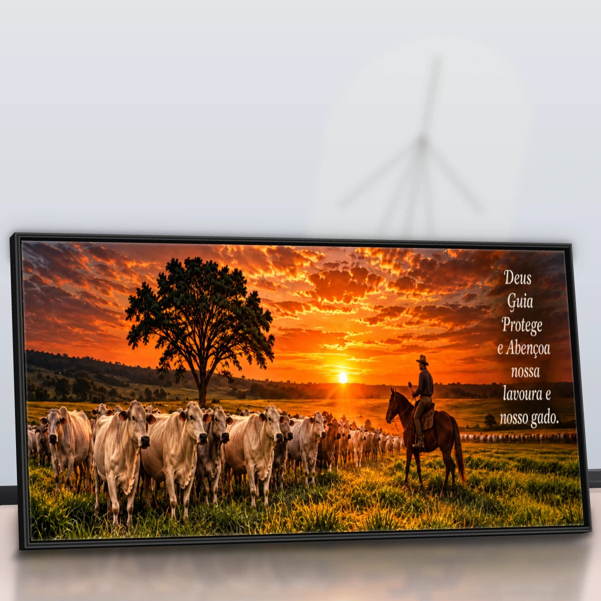 Quadro Sala Pôr do Sol no Curral