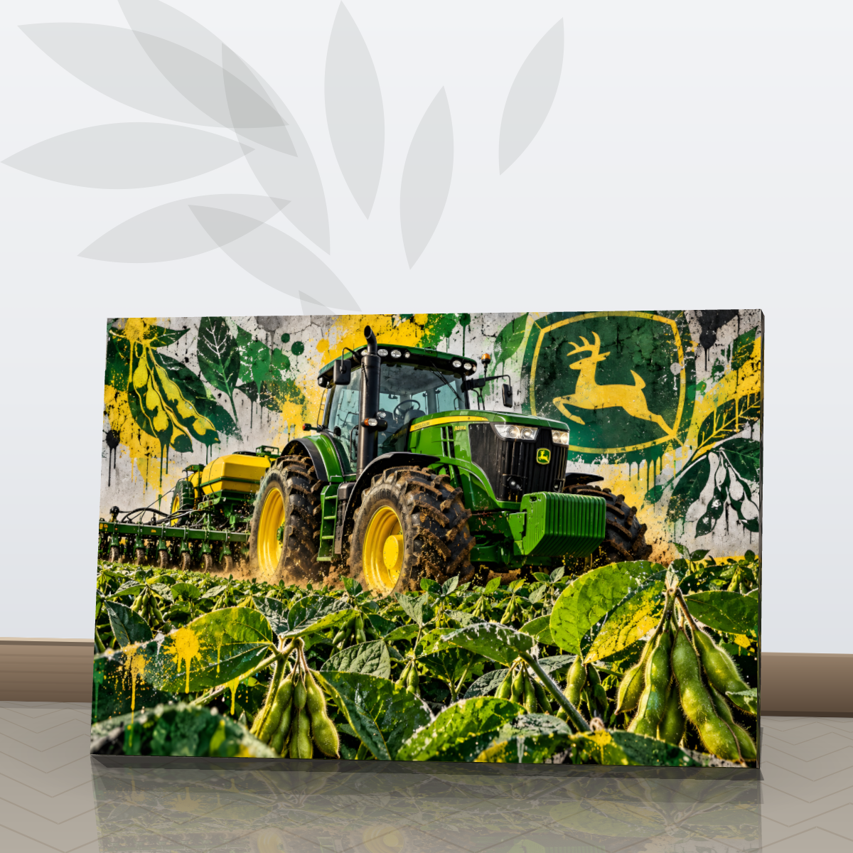 Quadro Trator Jonh Deere Stret Art