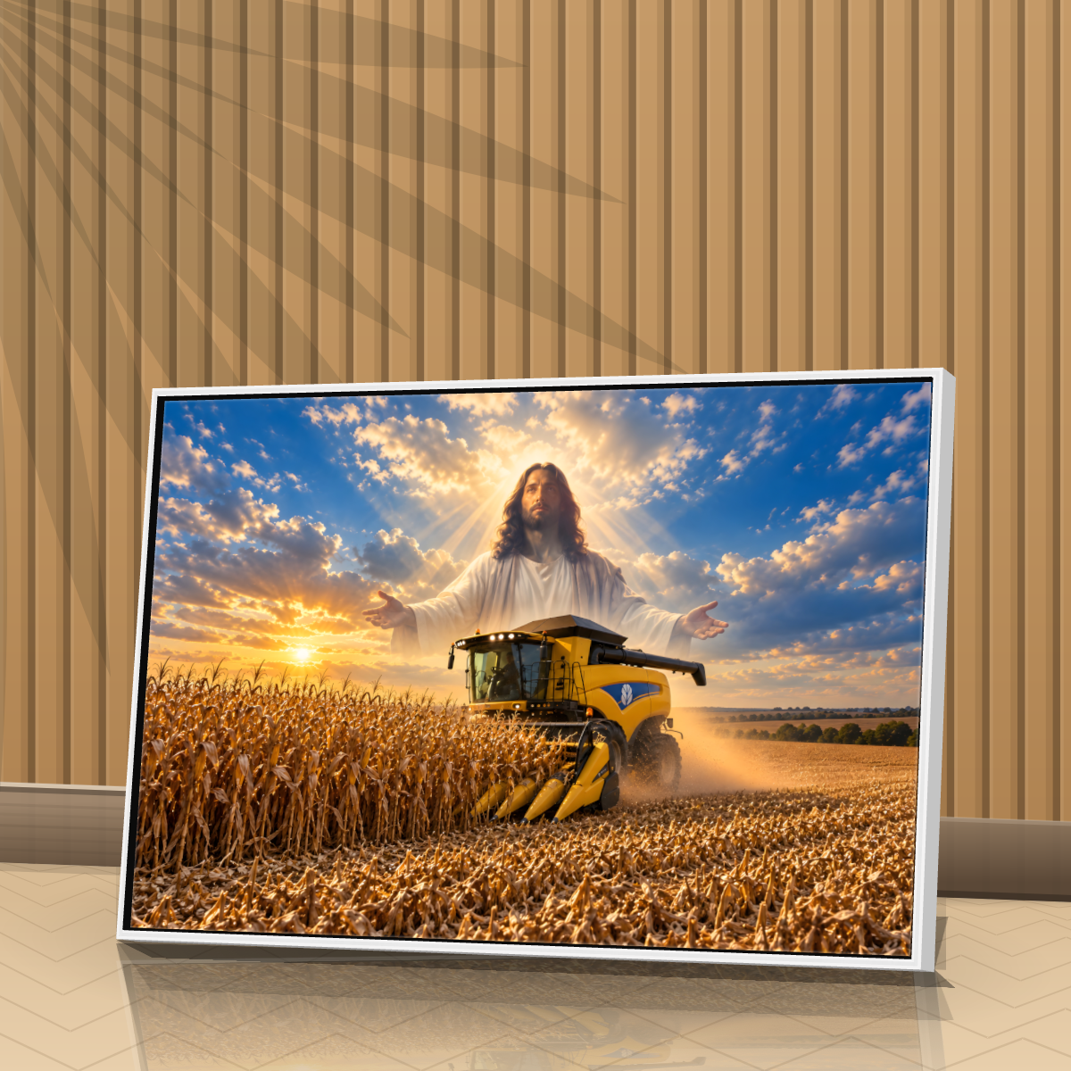 Quadro Jesus Colheita Abençoada NH