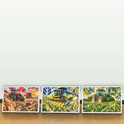 Quadro Trio Cozinha Trator na Lavoura