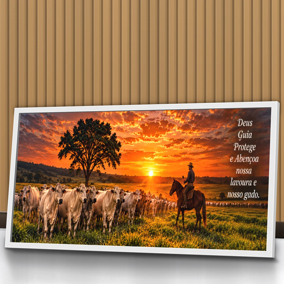 Quadro Sala Pôr do Sol no Curral