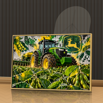 Quadro Trator Jonh Deere Stret Art