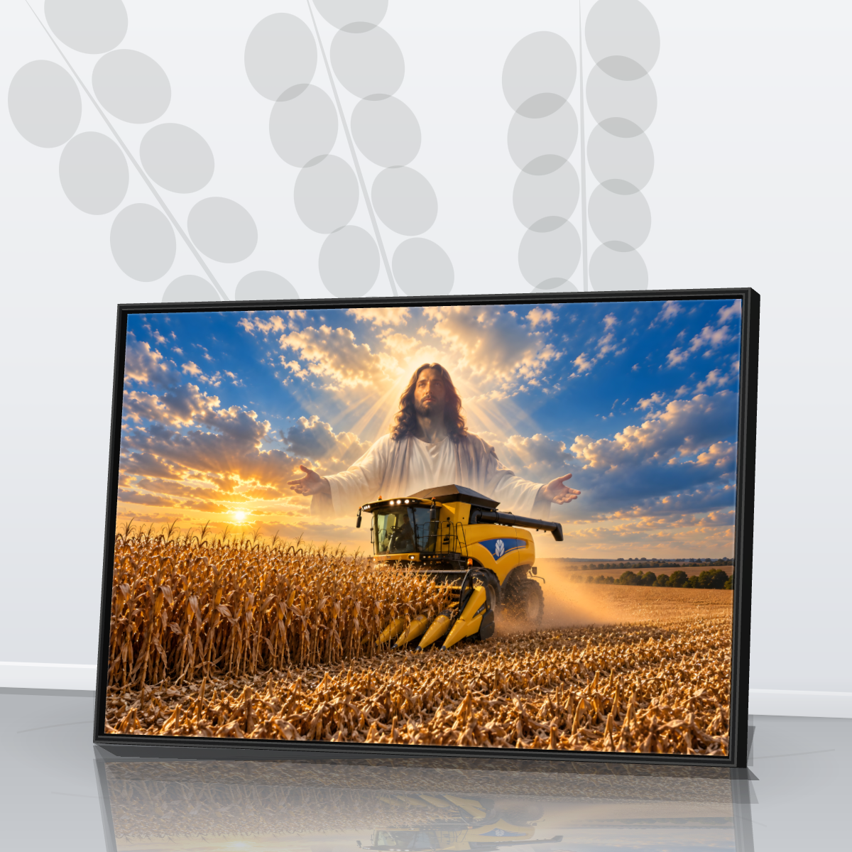 Quadro Jesus Colheita Abençoada NH