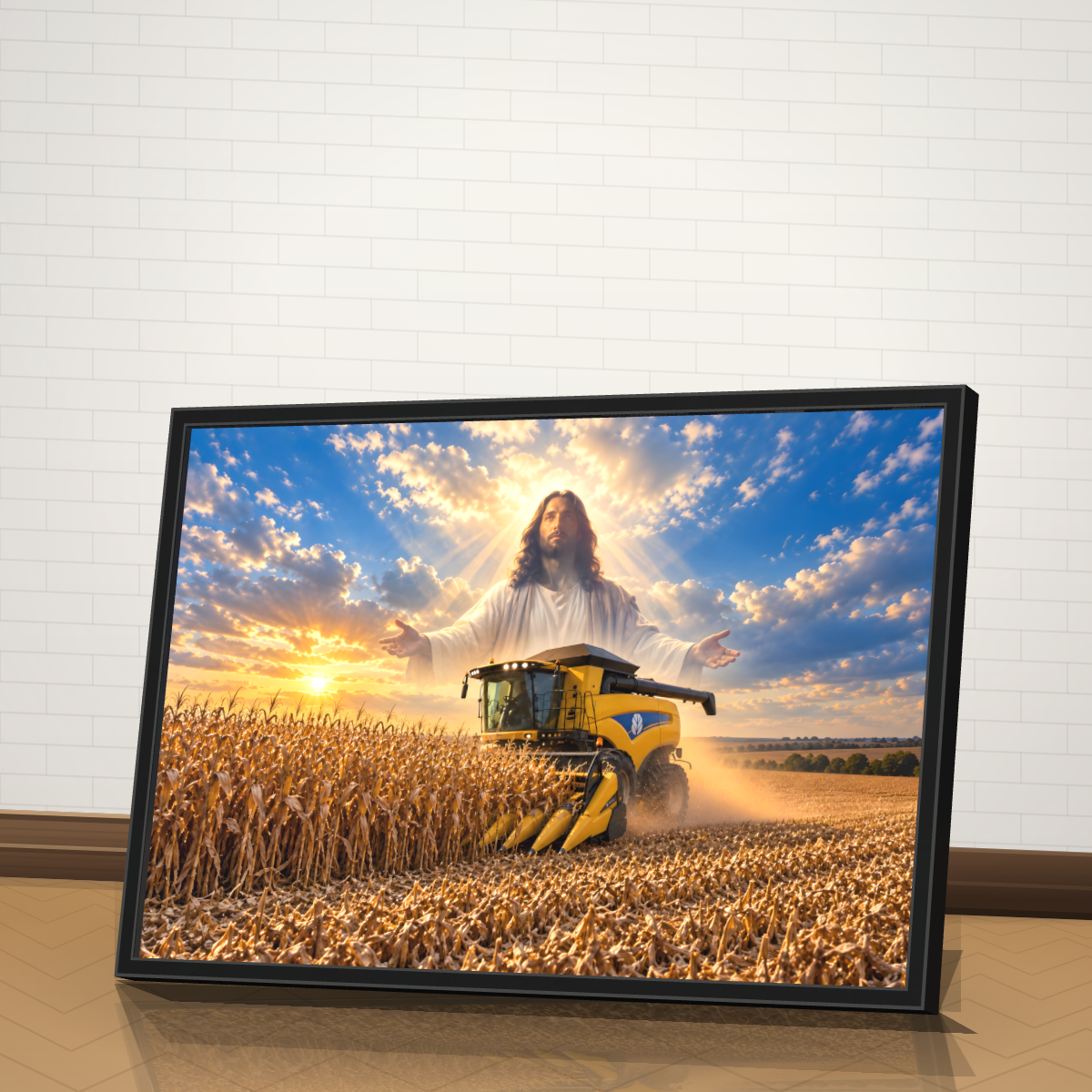 Quadro Jesus Colheita Abençoada NH