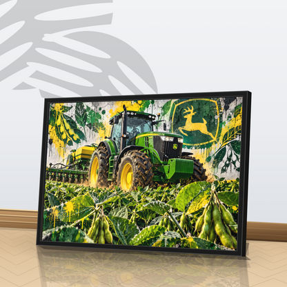 Quadro Trator Jonh Deere Stret Art