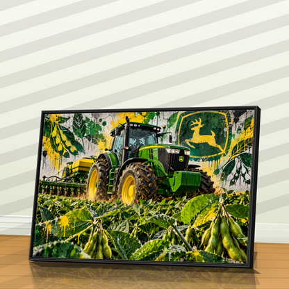 Quadro Trator Jonh Deere Stret Art
