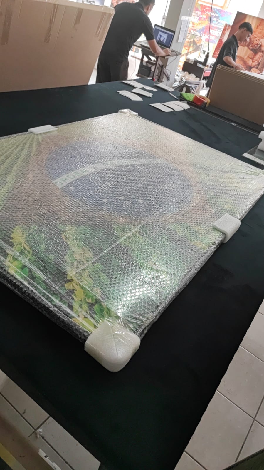 Quadro Bandeira Brasil Agro